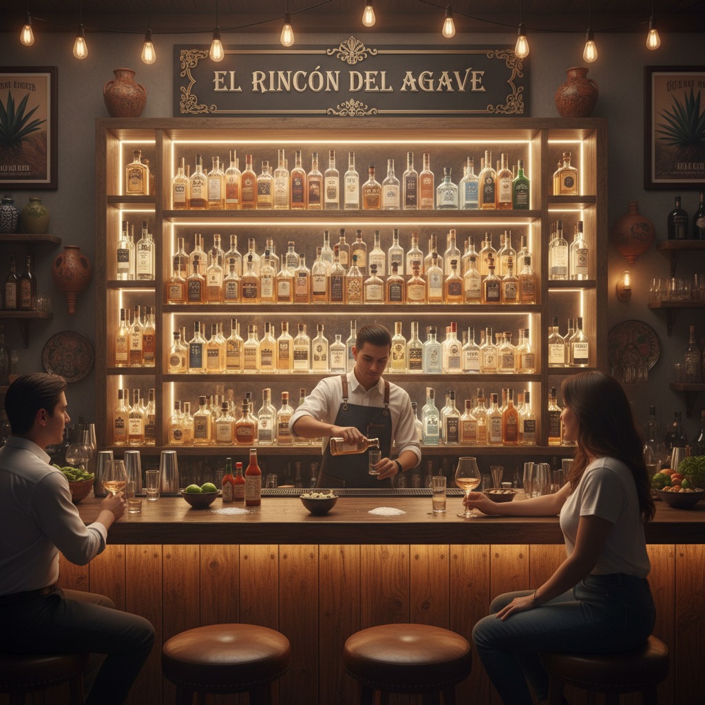 Un bar de puros tequilas